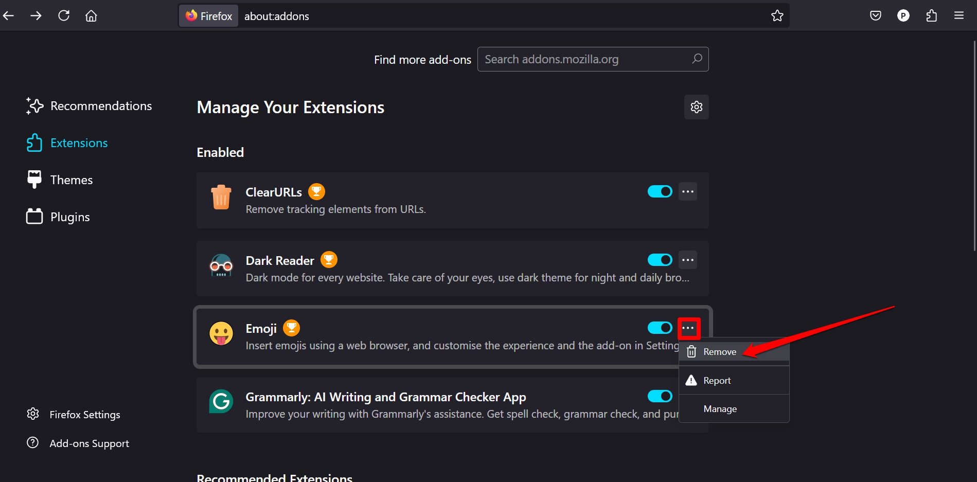 How to Optimize Mozilla Firefox to Enjoy Best Browsing Experience? 7 remove an addon in Firefox PC