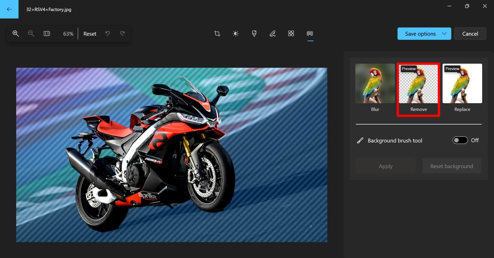 How to Make Background Transparent in Windows Photos App 5 remove background of an image on Windows photos app