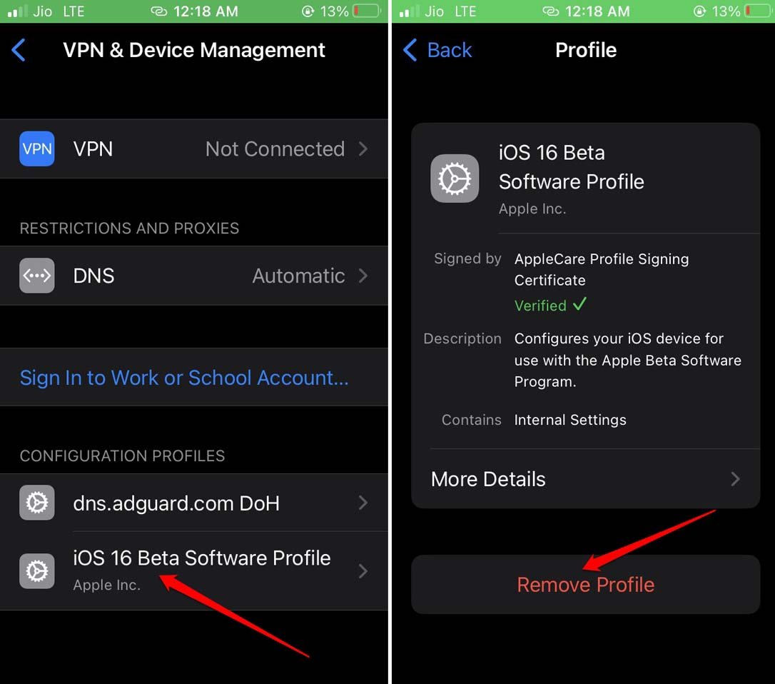How to Fix SIM Card Not Supported Error on iPhone? 4 remove iOS beta profile from iPhone