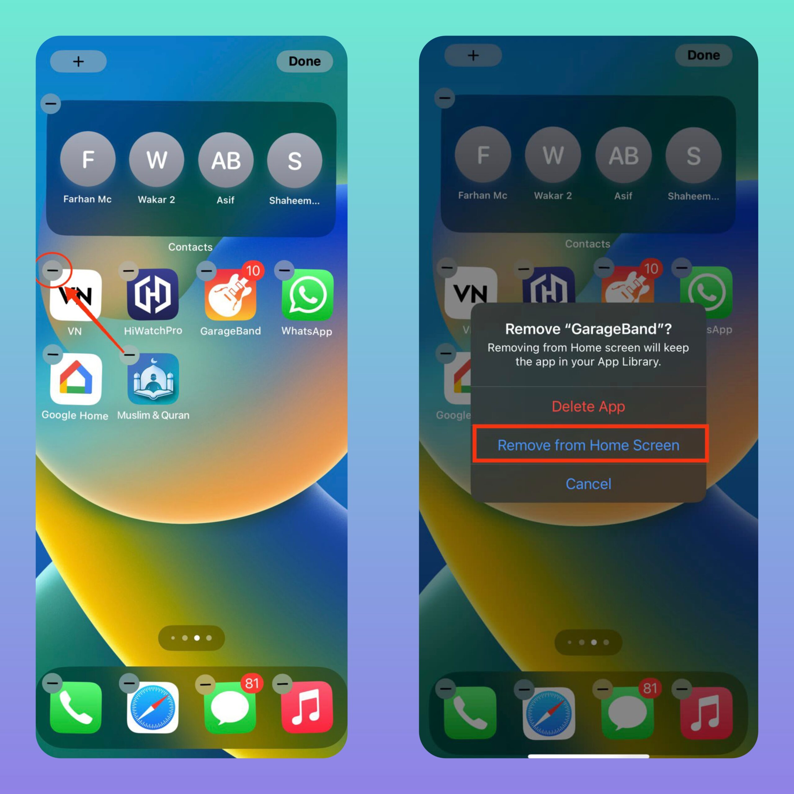 How to Hide and Unhide Apps on iPhone 3 remove multiple apps from the home screen