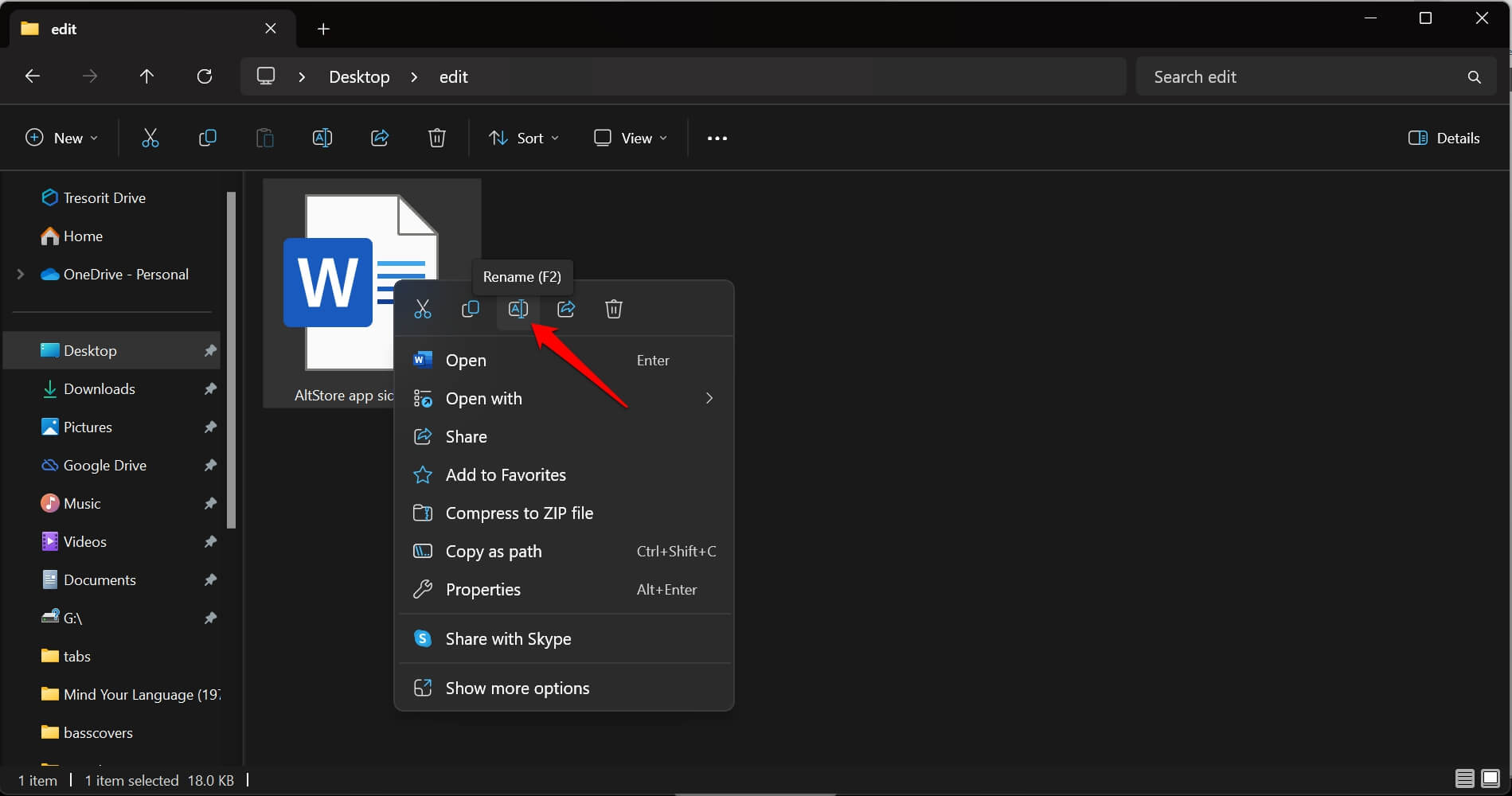 How to Create a File Without Name and Extension in Windows 11 3 rename a file Windows