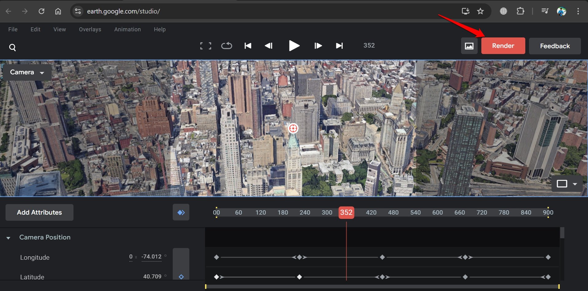 How to Create Fake Drone Shots Using Google Earth Studio? 13 render drone footage in Earth studio
