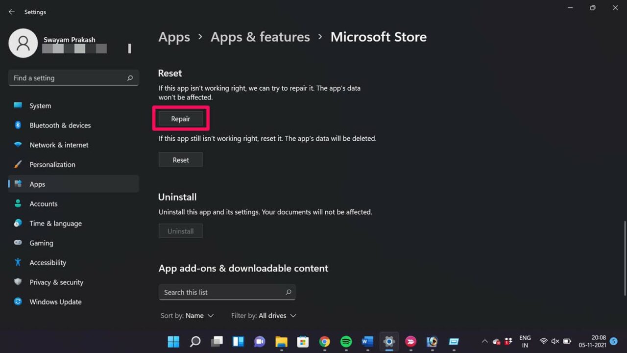 Microsoft Store App Not Opening in Windows 11: How to Fix 13 repair microsoft store