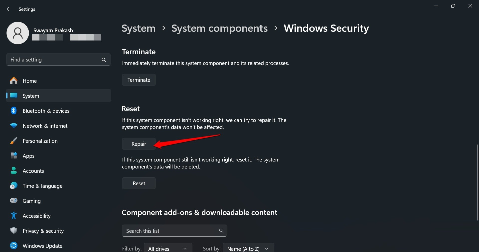 How to Fix Windows Security Protection History Missing in Windows 11 18 repair windows security