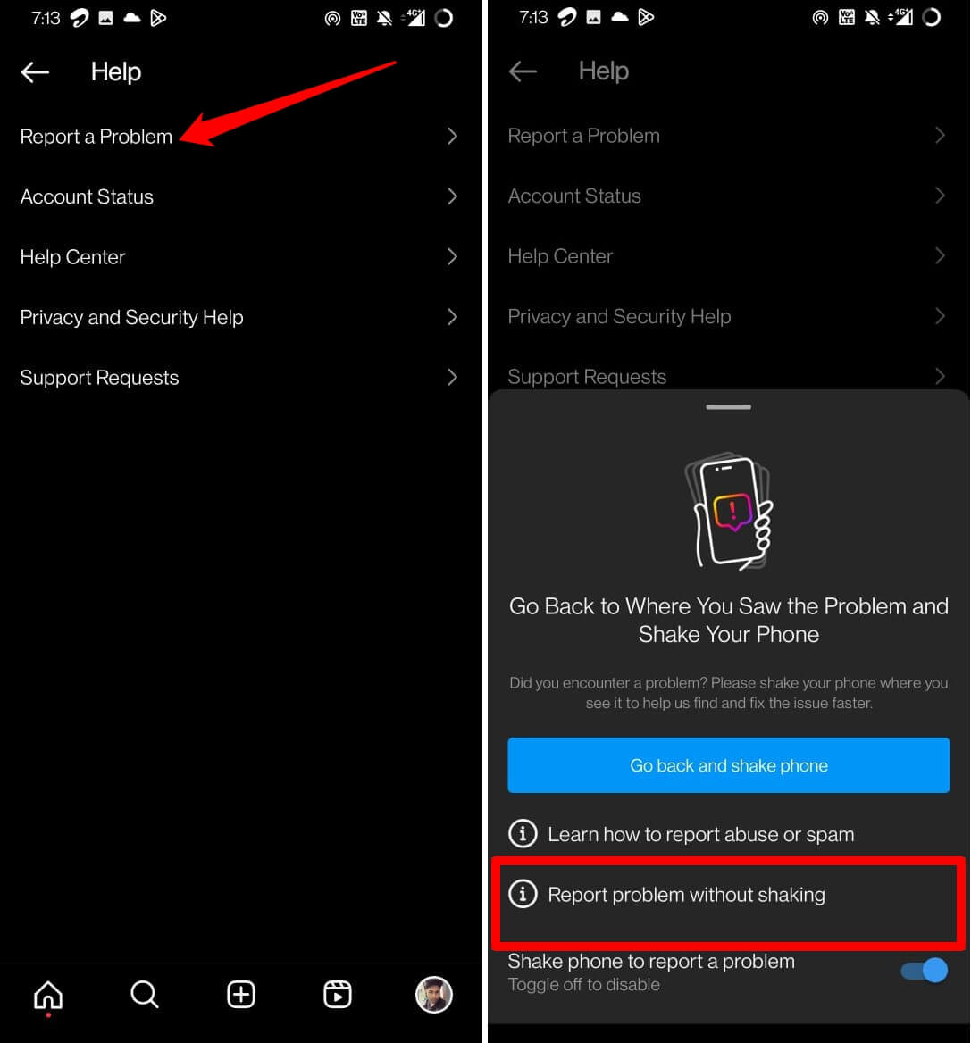 How to Fix "Suspected Automated Behavior" Message on Instagram? 9 report an Instagram problem without shaking