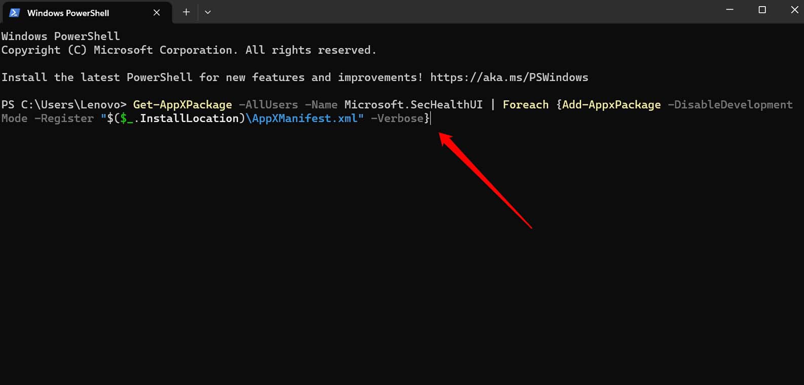 How to Fix 'This Setting Is Managed by Your Administrator' Error on Windows 11? 11 reregister Windows security app