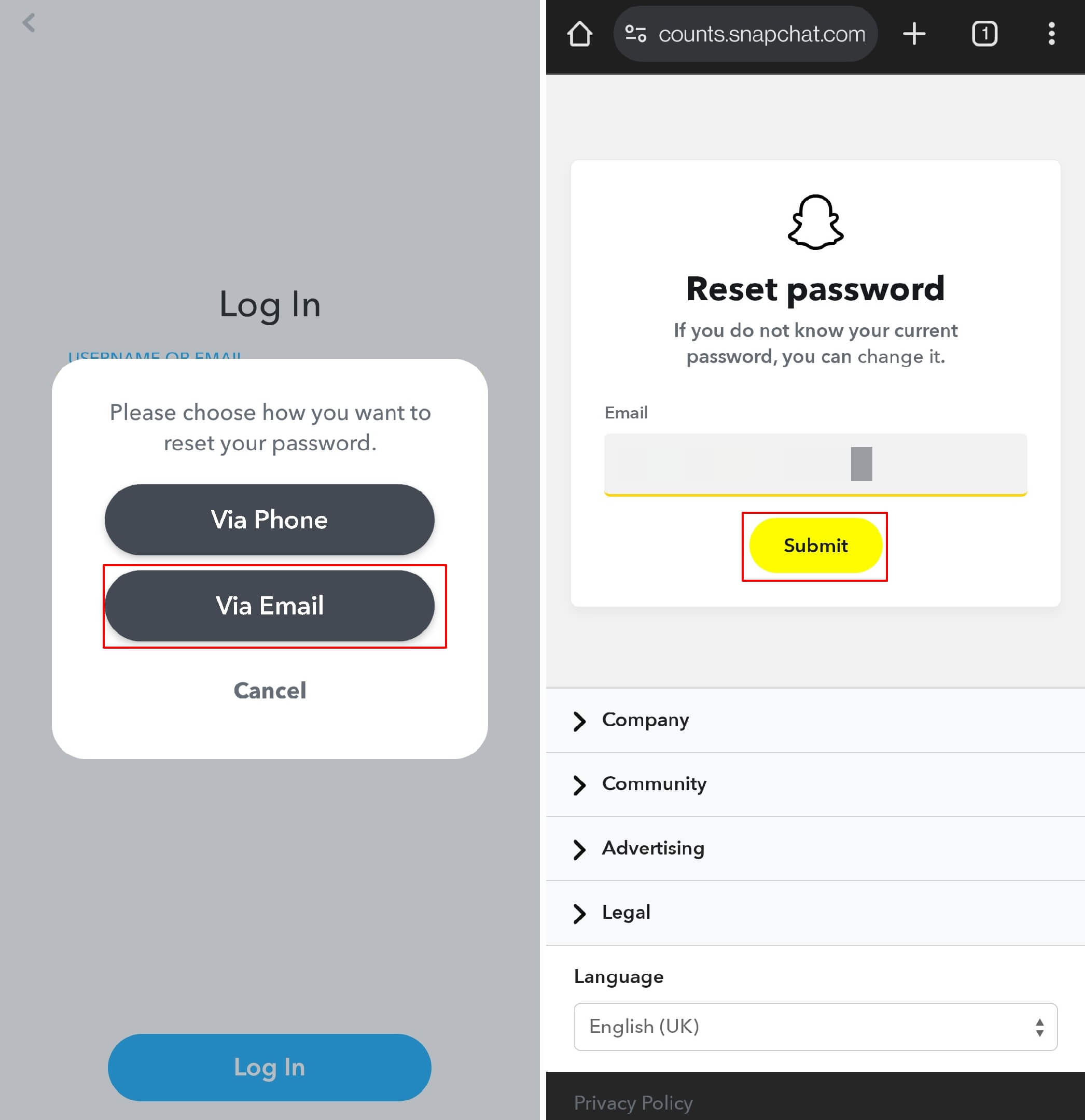 Is Snapchat Account Deleted? Look Ways Recover 10 reset Snapchat password via email