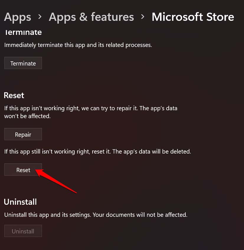 How to Fix Microsoft Store Stuck Installing Apps on Windows 11? 12 reset microsoft store