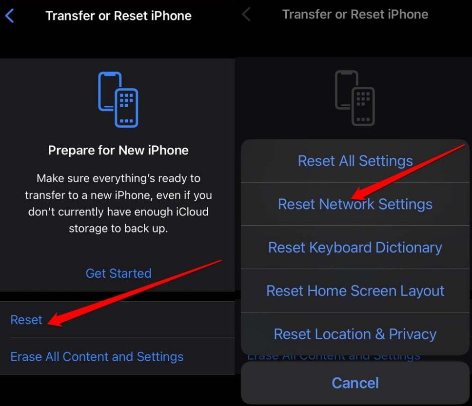 iPhone Stuck on 'Preparing to update' in iOS 18: How to Fix? 3 reset network settings in iOS 2025