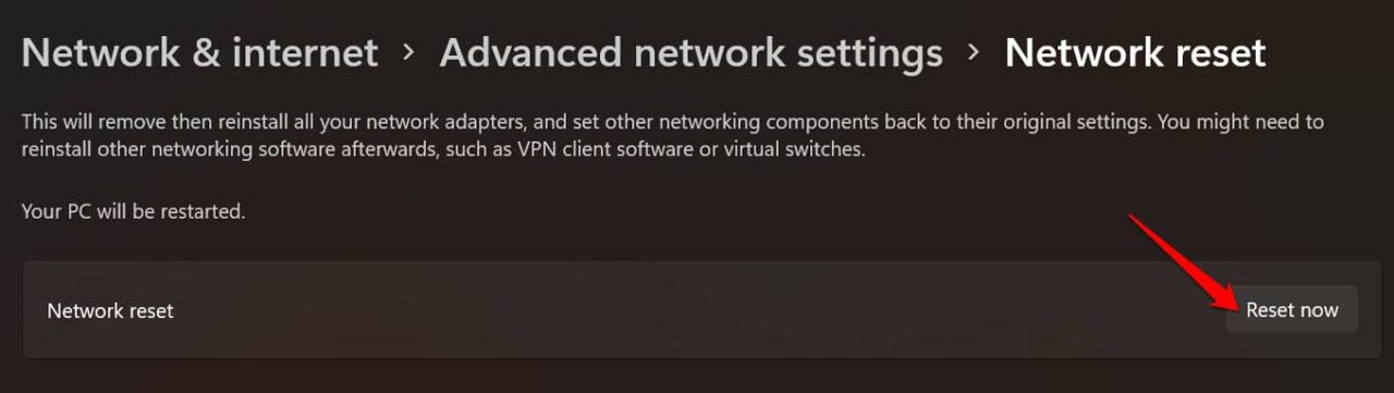 How to Fix WiFi Option Missing on Windows 11? 19 reset now