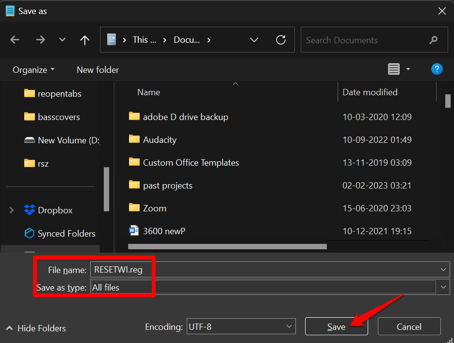 reset the windows installer