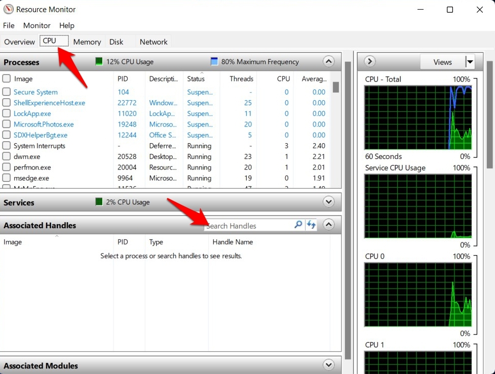 resource monitor windows 11