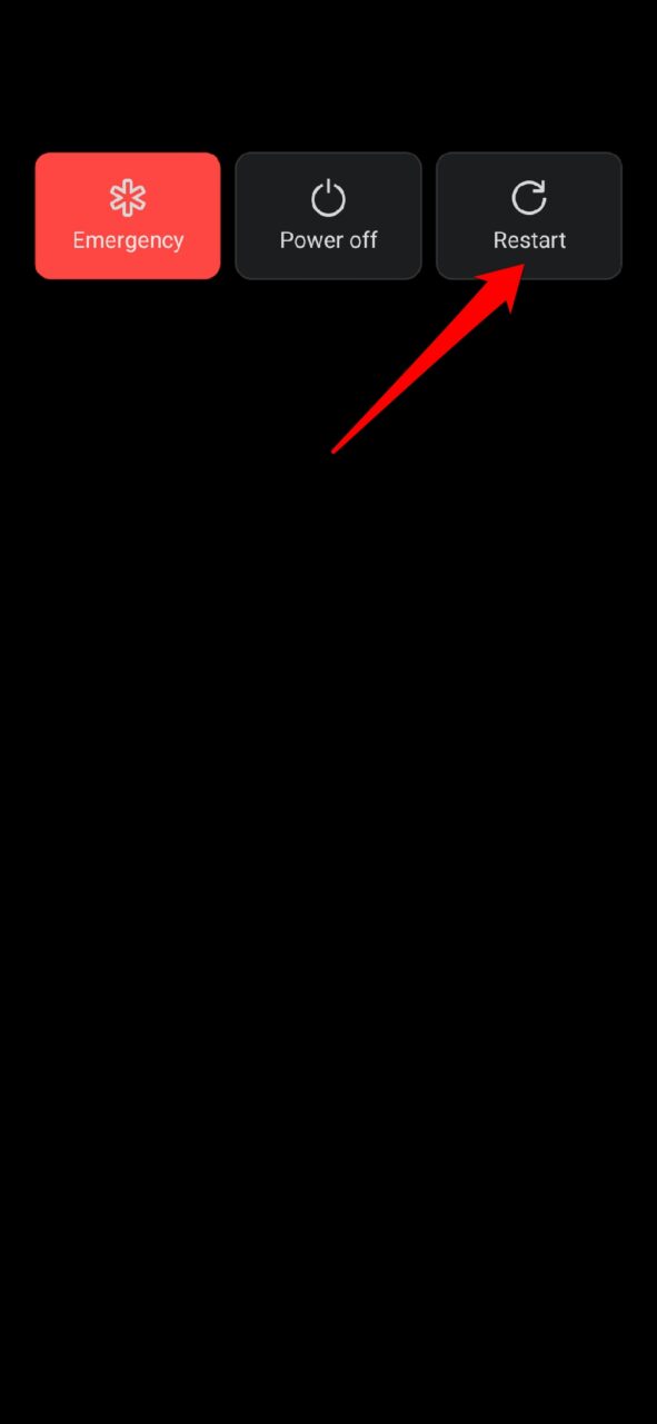 restart Android device