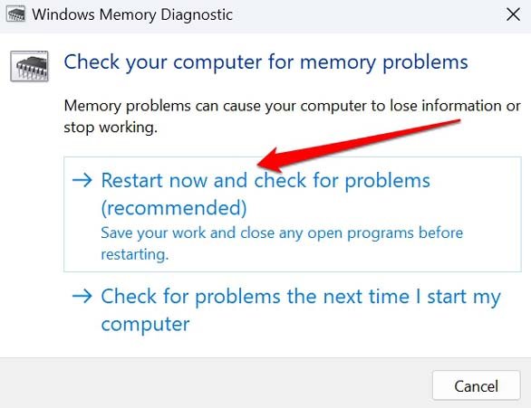 Unexpected_Kernel _Mode_Trap Error on Windows 11: Fix it Now! 21 restart now and check for problems