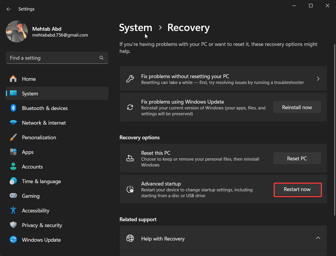 What to do if your PC Randomly Shutting Down 26 restart now to enter Advanced startup