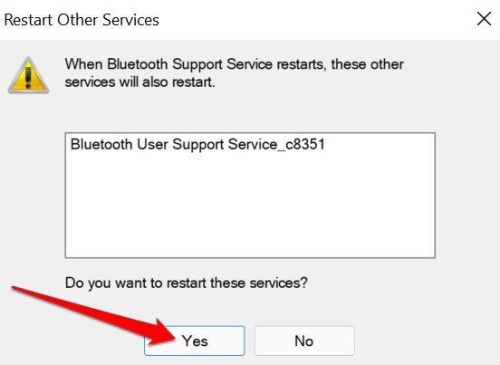 How to Fix Bluetooth Missing From Device Manager in Windows 11? 18 restart other bluetooth services