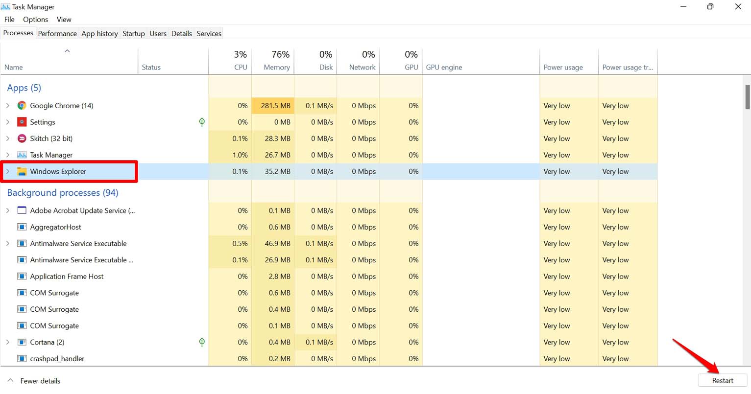 How to Fix Widgets Not Working on Windows 11 7 restart windows explorer