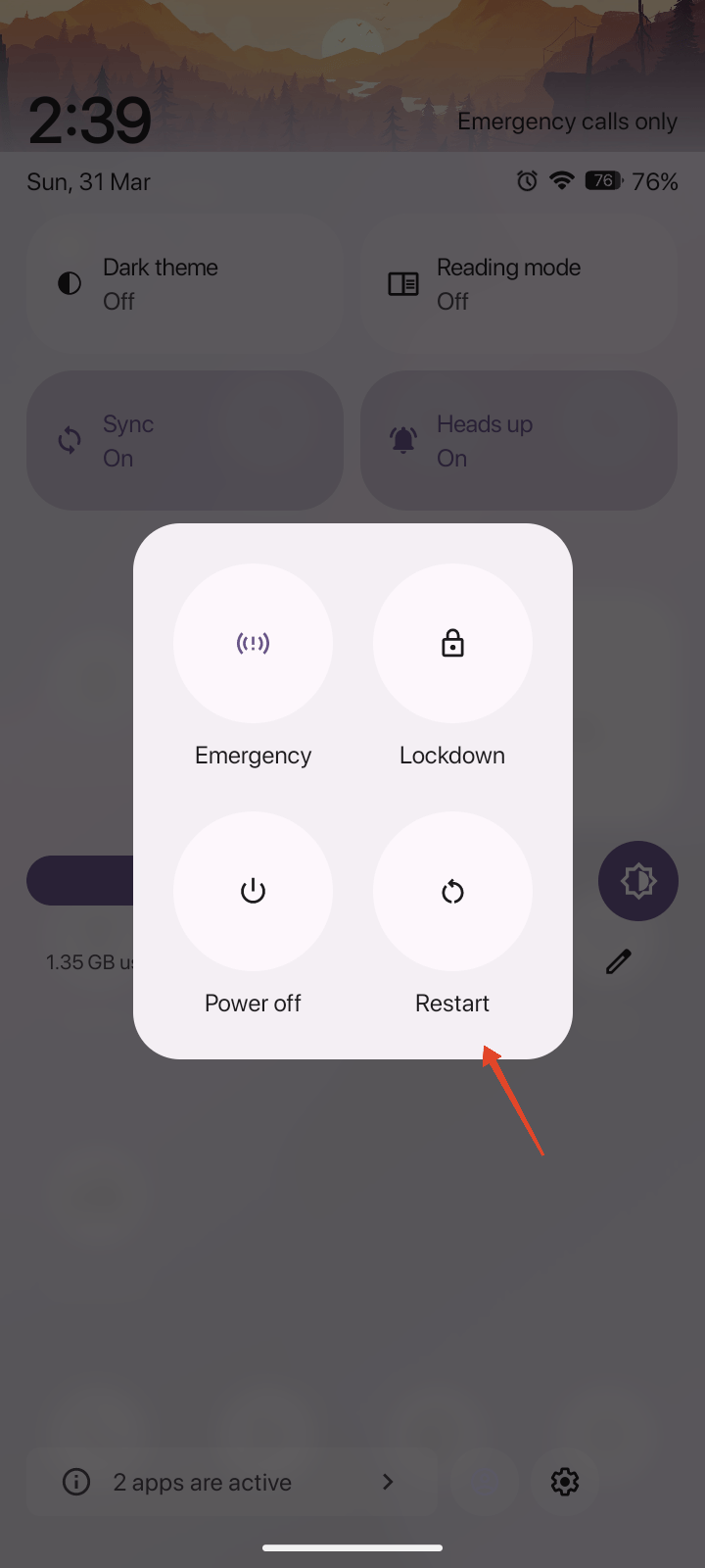 How to Fix Android Screen Rotation Not Working 5 restart your device