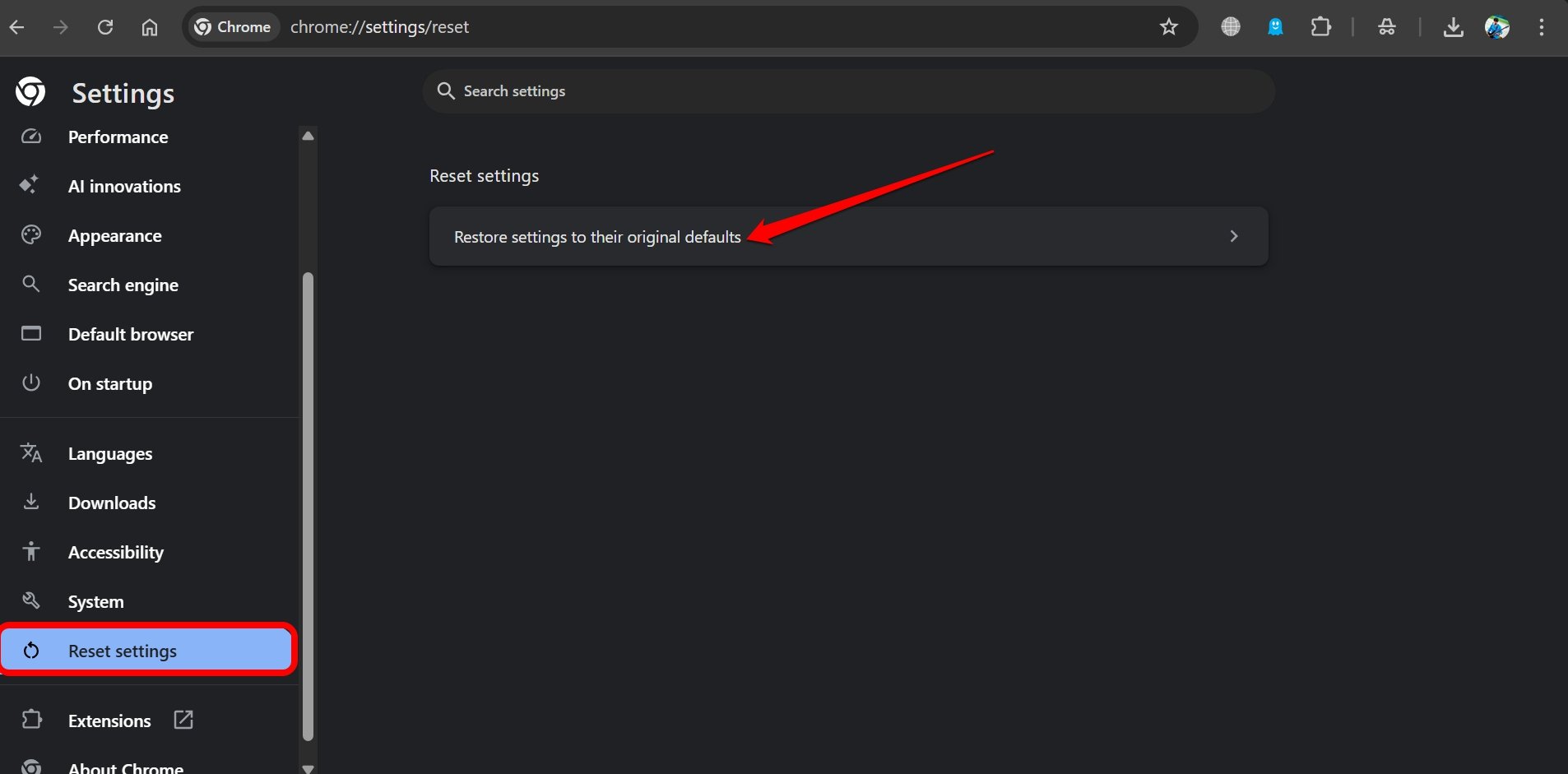 How to Reduce Google Chrome RAM Usage? 10 restore chrome settings to default