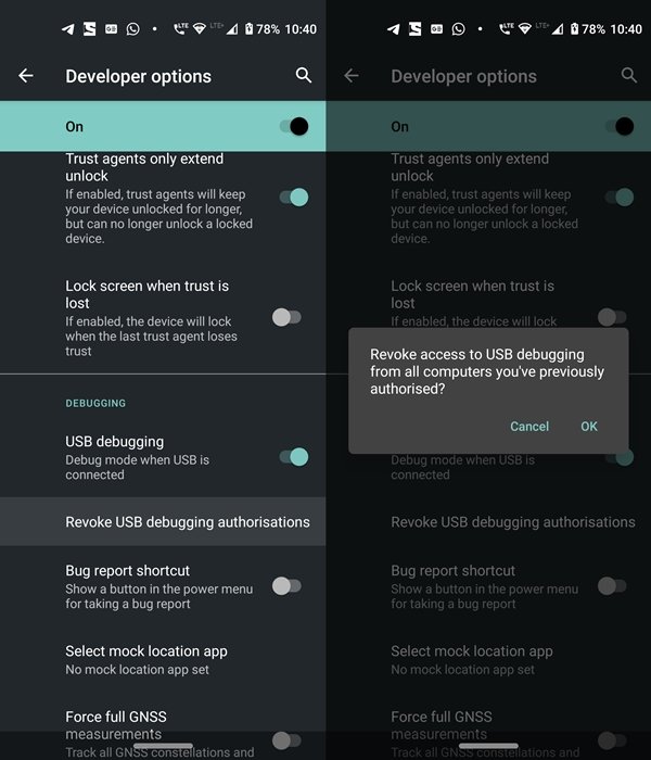 Install ADB & Fastboot on PC | Windows and Mac 8 revoke usb debugging