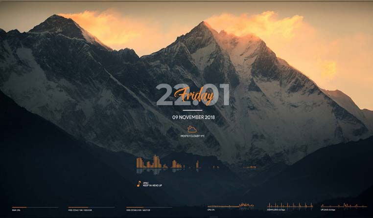 10 Best Rainmeter Skins for Windows 11 3 robik Rainmeter skin