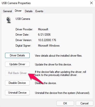 roll back driver