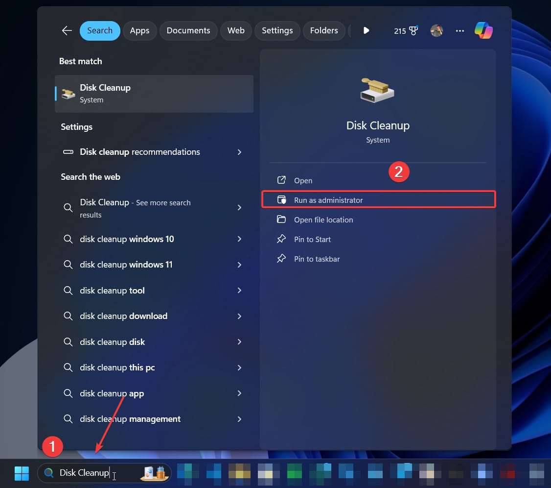 How to Clear Update Cache on Windows 11 11 run Disk Cleanup as administrator