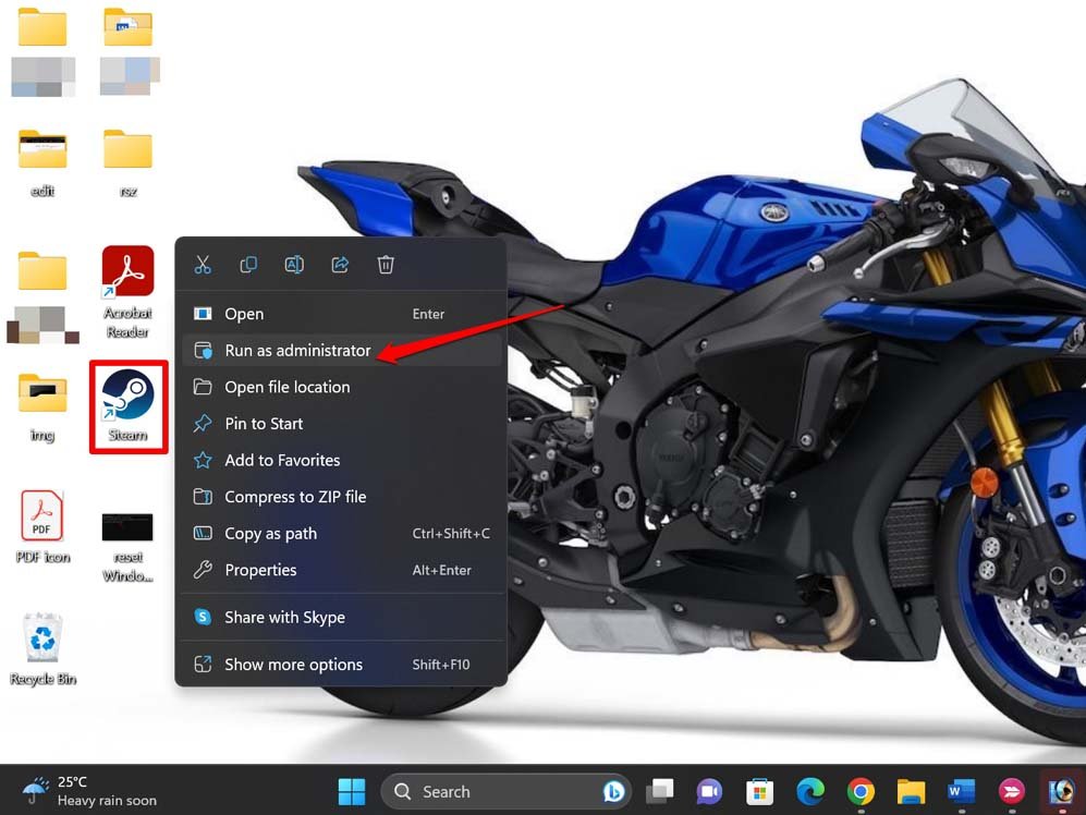 How to Fix Content File Locked Error in Steam for Windows? 4 run Steam as administrator on Windows
