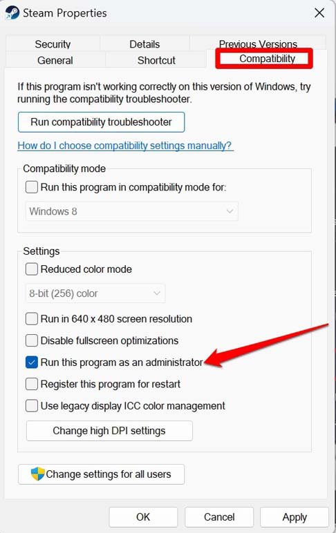 How to Fix Content File Locked Error in Steam for Windows? 6 run Steam as an administrator