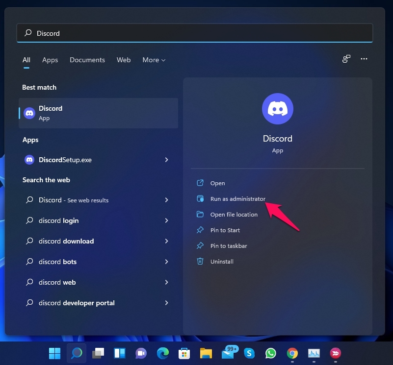 How to Fix Discord Not Working on Windows 11? 4 run as admin