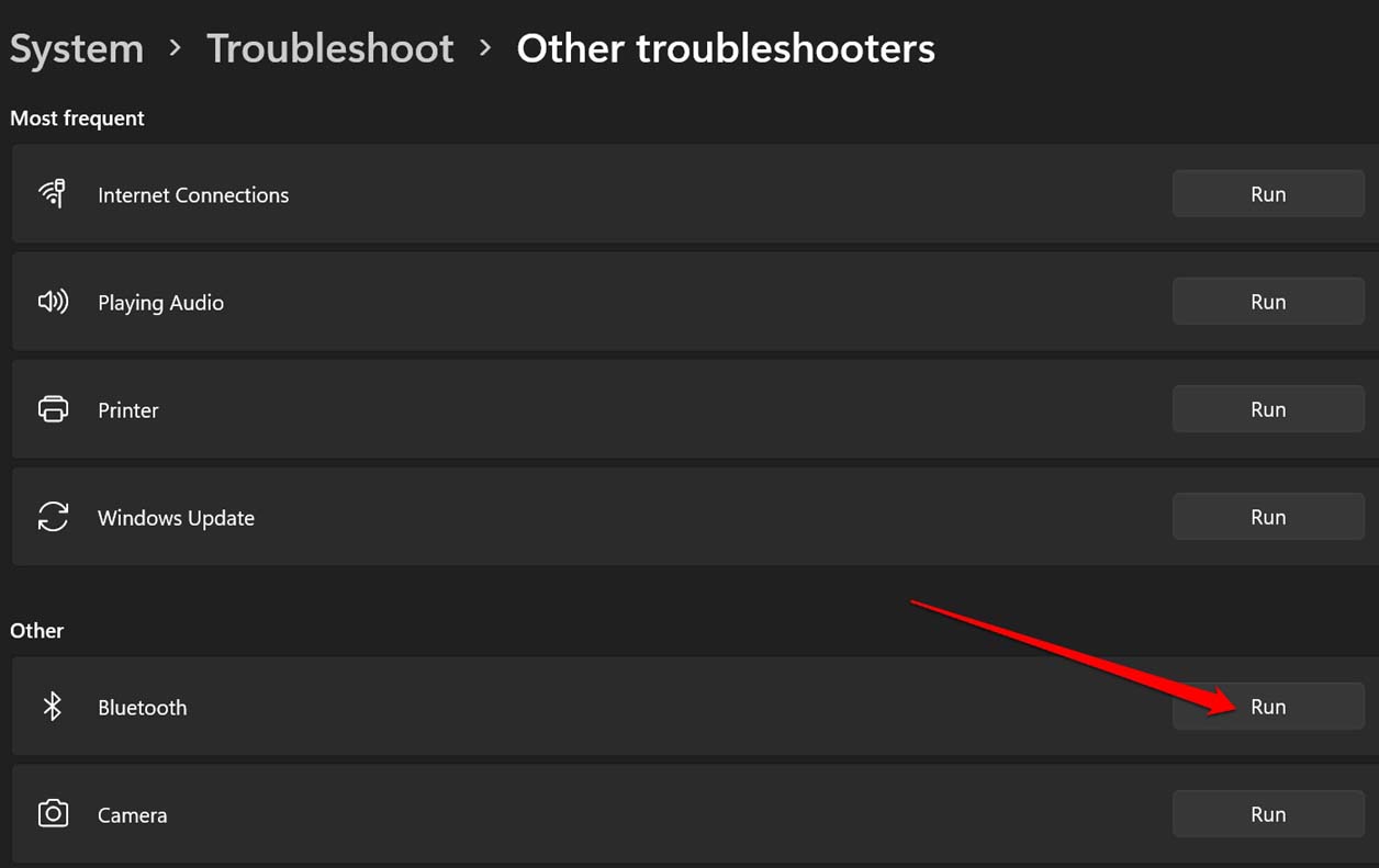 How to Fix Bluetooth Missing From Device Manager in Windows 11? 12 run bluetooth troubleshooter