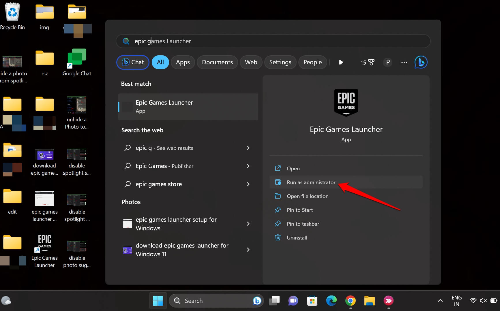How to Fix Epic Games Launcher Connection Error on Windows 11? 9 run epic games launcher as an administrator