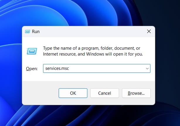 How to Clear Update Cache on Windows 11 2 run services.msc