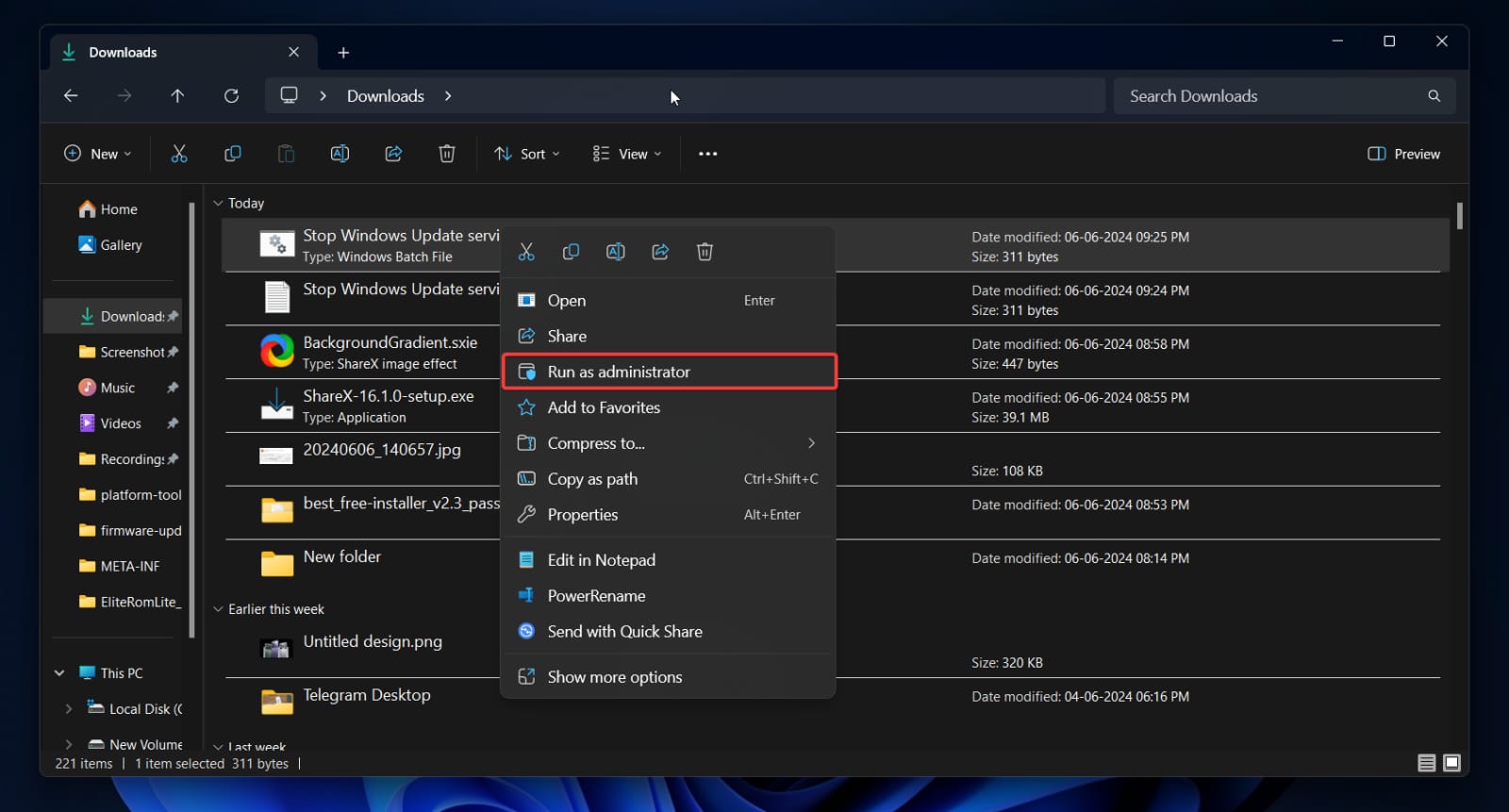 How to Clear Update Cache on Windows 11 18 run the bat file as administrator