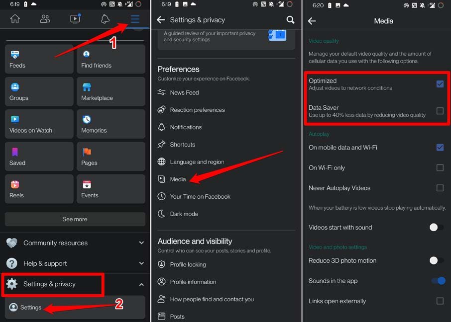 How to Autoplay (Auto-Scroll) Short FaceBook Videos? 3 save data while playing Facebook shorts