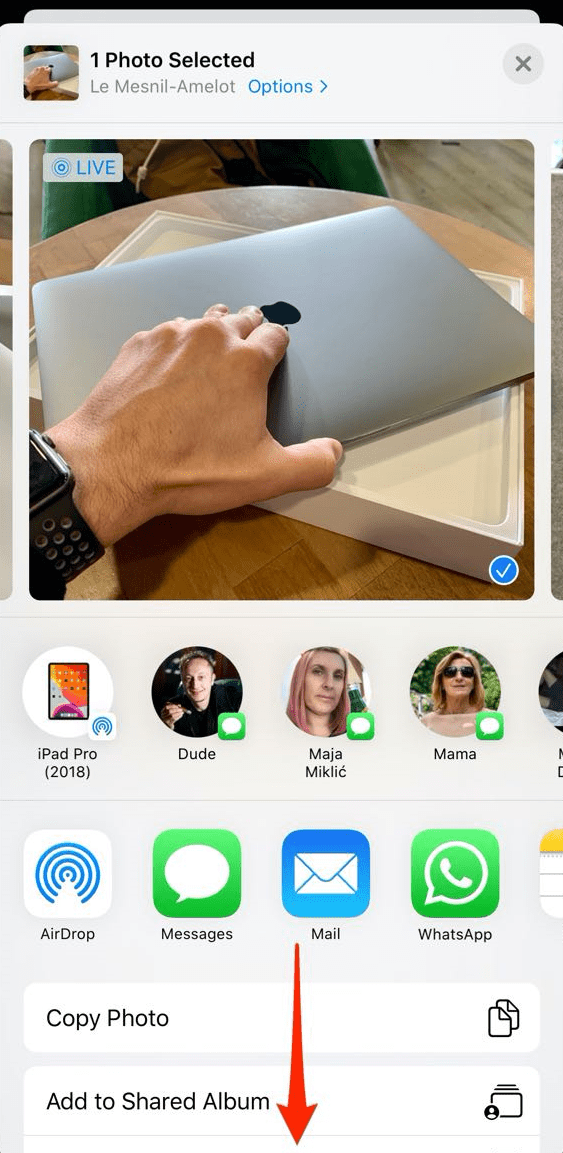 save live photos as videos on an iPhone