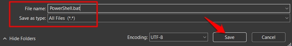 How to Open PowerShell as Admin Default in Windows 11? 6 save powershell batch file