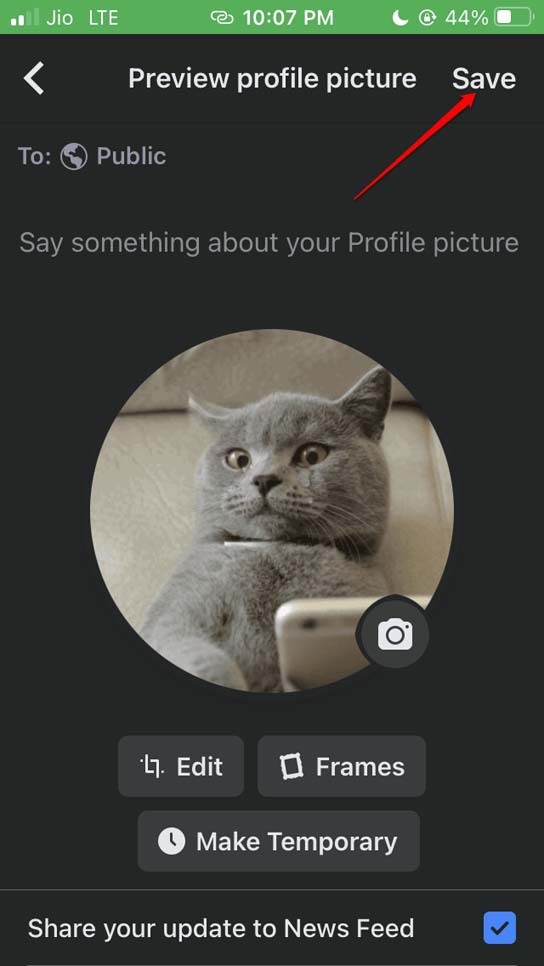 How to Make Facebook Profile Picture a GIF on Android and iOS? 3 save profile picture Facebook