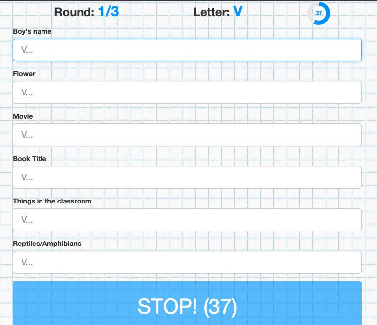Best WhatsApp Web Room Games 3 scattergoriesonline