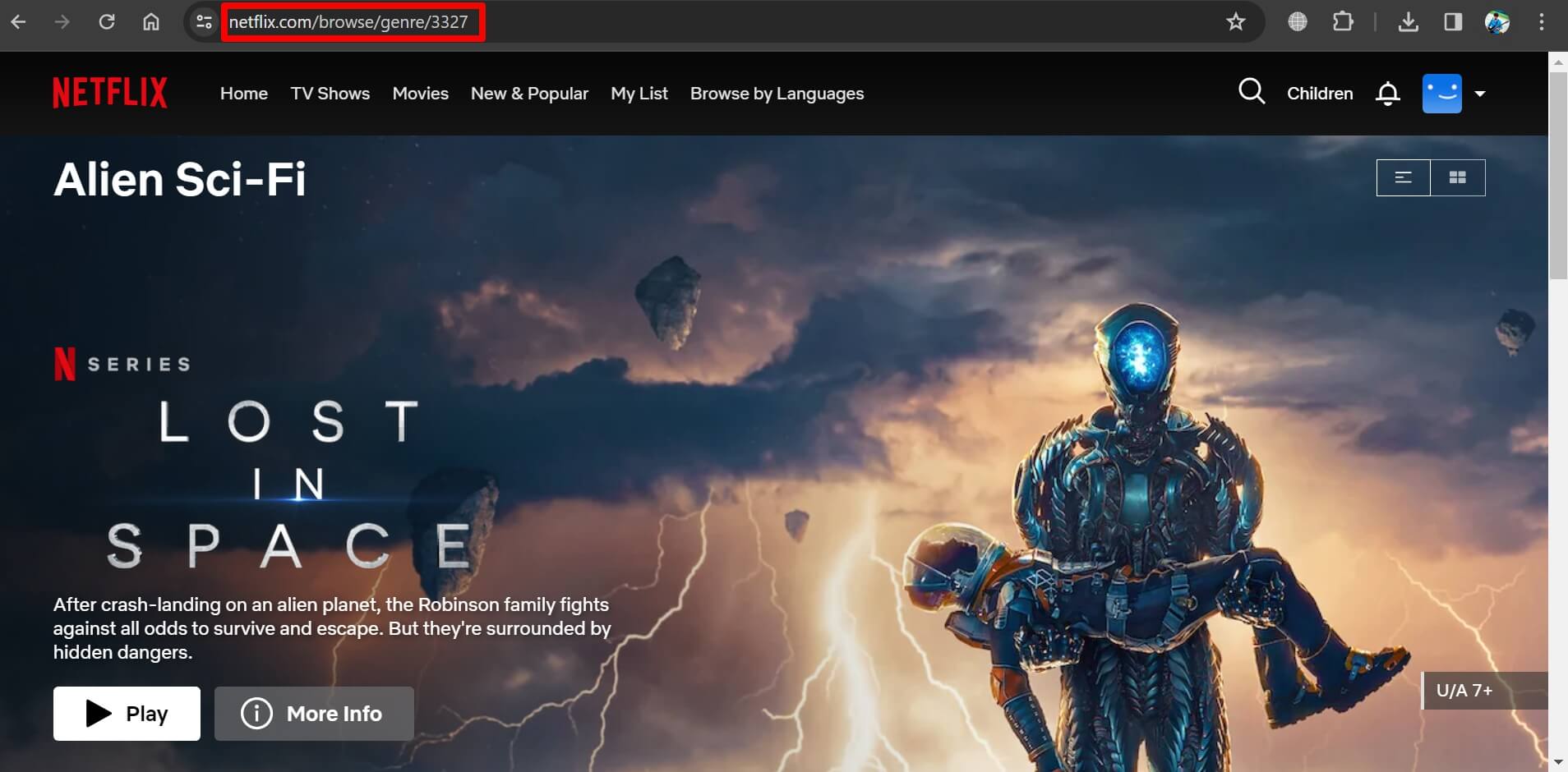 sci fi fantasy films on netflix 