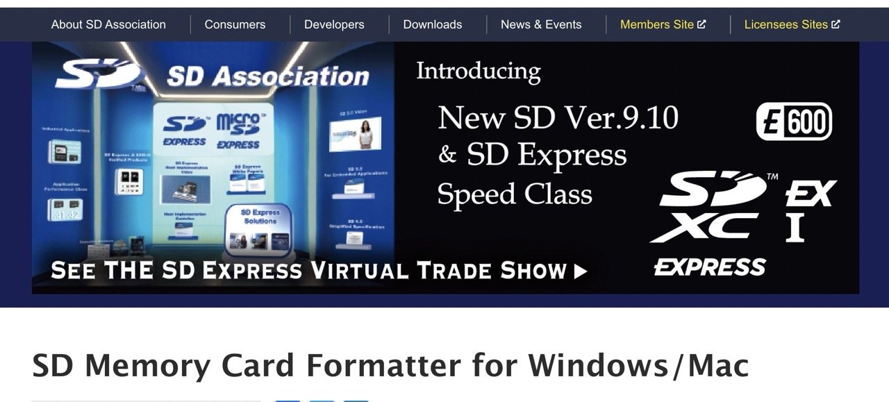 How to Format SD Cards on Mac 6 SD formattor