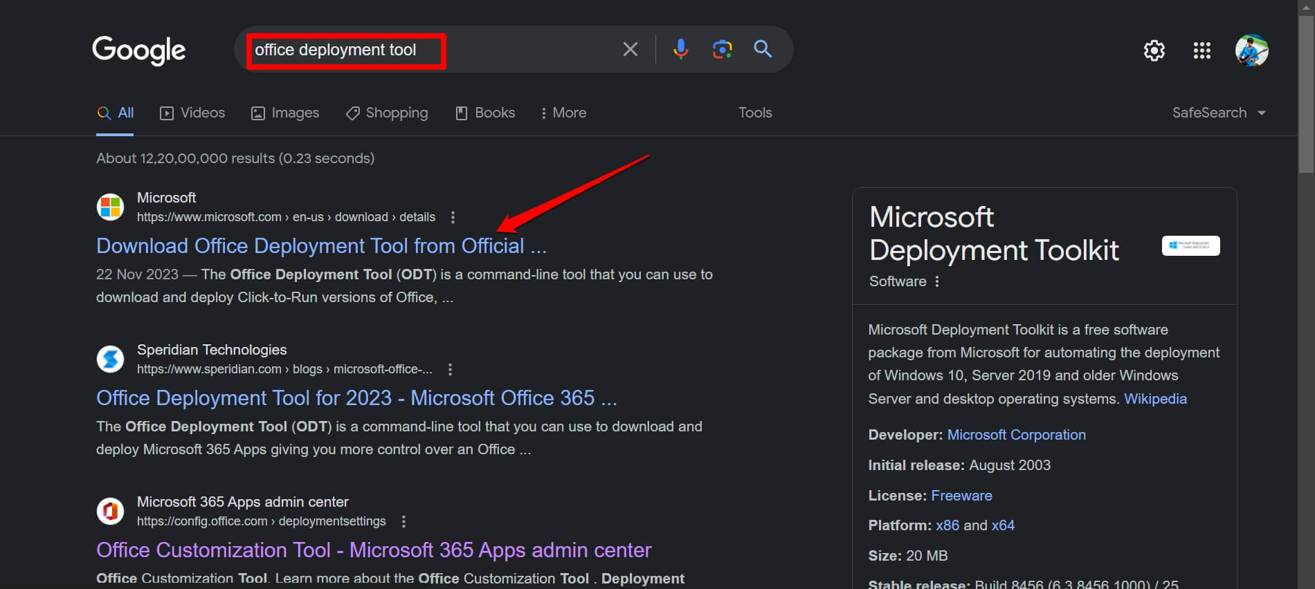 How to Download and Install MS Office Professional 2021 for Free 12 search for office deployment tool