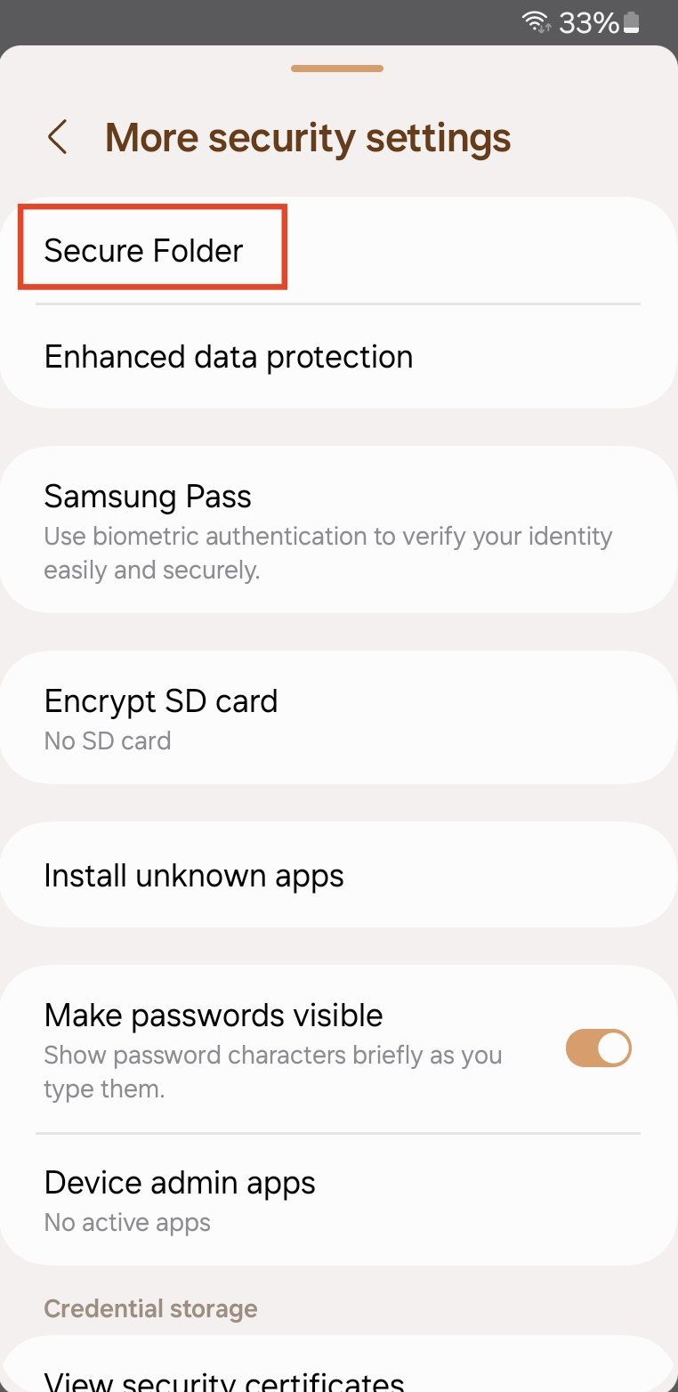 secure folder