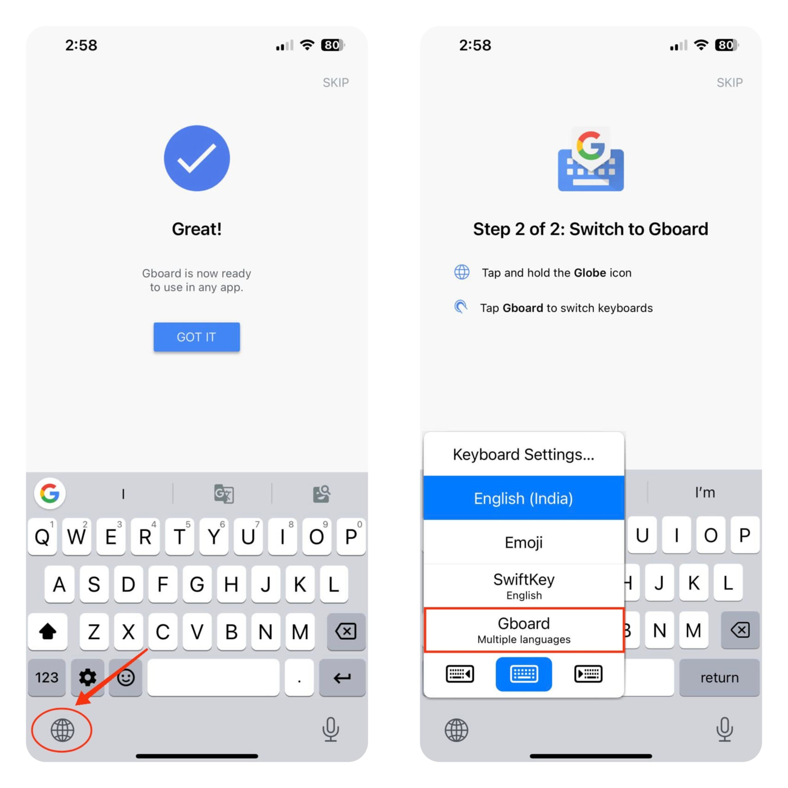 How to Change Keyboard on iPhone: Ultimate Guide 4 select Gboard
