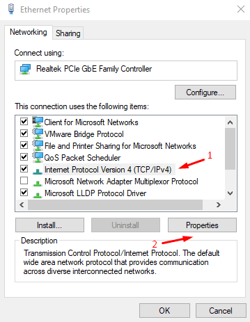 Fix Error Code 0x80072ee7 Microsoft Store 4 select-Internet-Protocol-Version-4-TCPIPv4-and-then-click-Properties-to-reveal-its-options-1