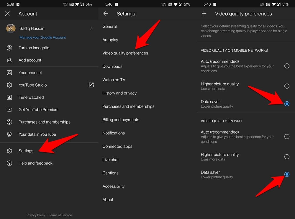Fix - YouTube is Draining the Battery Issue on Android System 5 select data saver mode in youtube app android