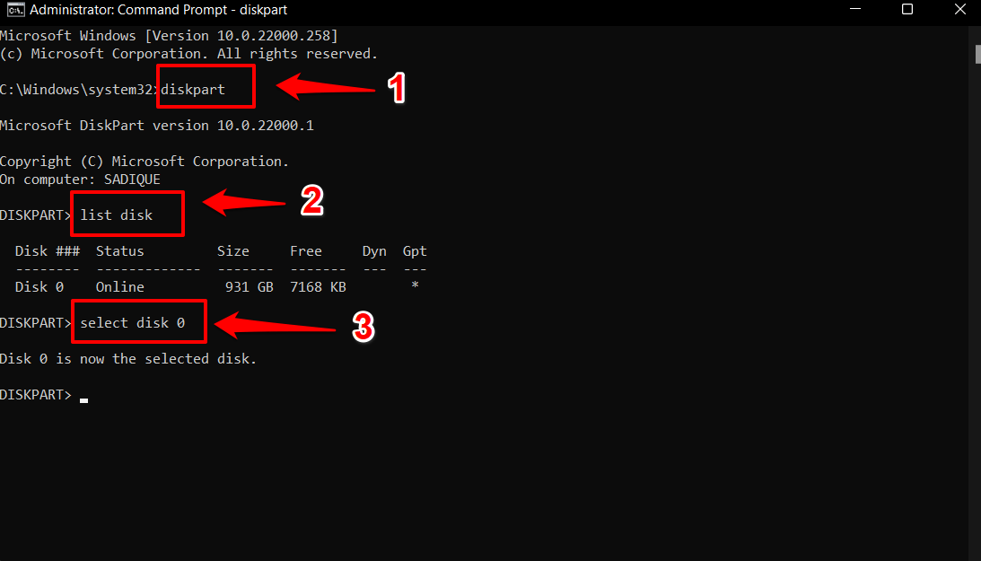 How to Fix No Device Drivers Were Found While Installing Windows? 11 select disk command in windows 11