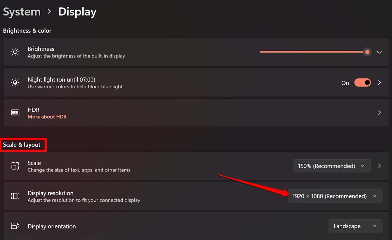 Display Resolution Not Changing in Windows 11: Fix it Now 3 select display resolution