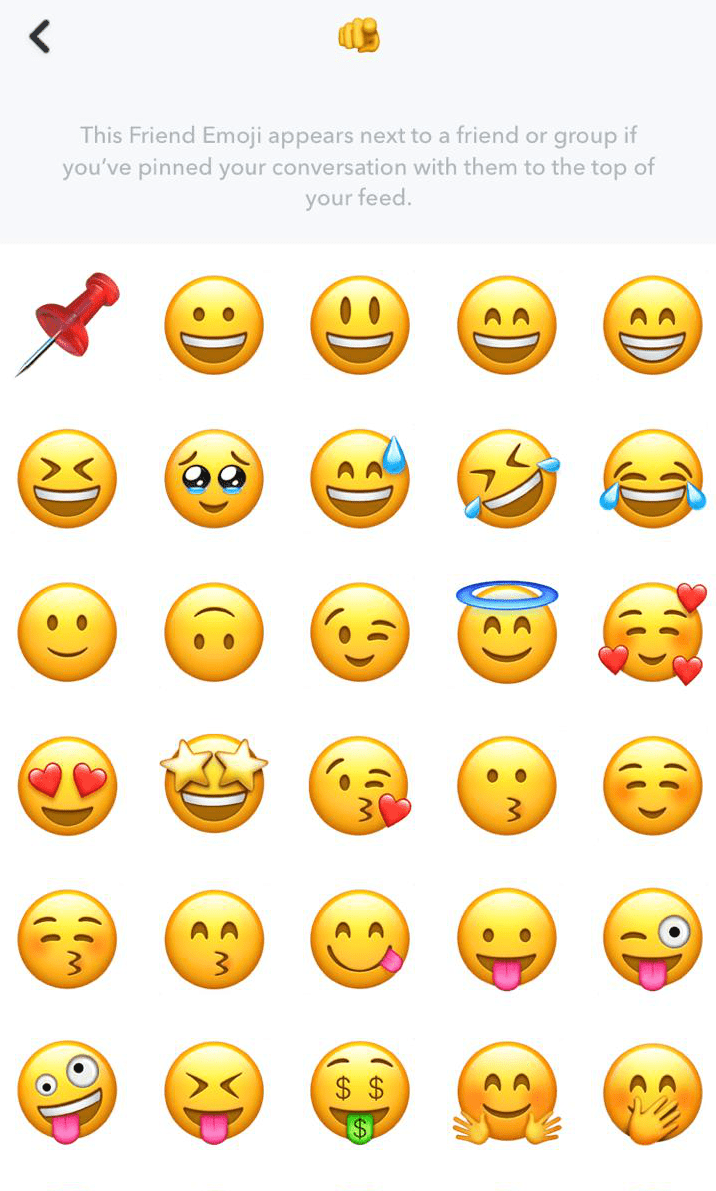 How to Pin Someone on Snapchat? 7 You can now select the emoji you want to use in place of the pin emoji.