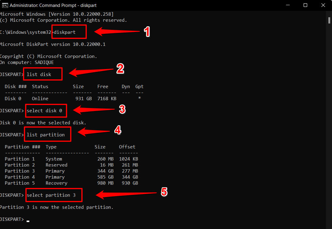 How to Fix No Device Drivers Were Found While Installing Windows? 6 select partition command in windows 11